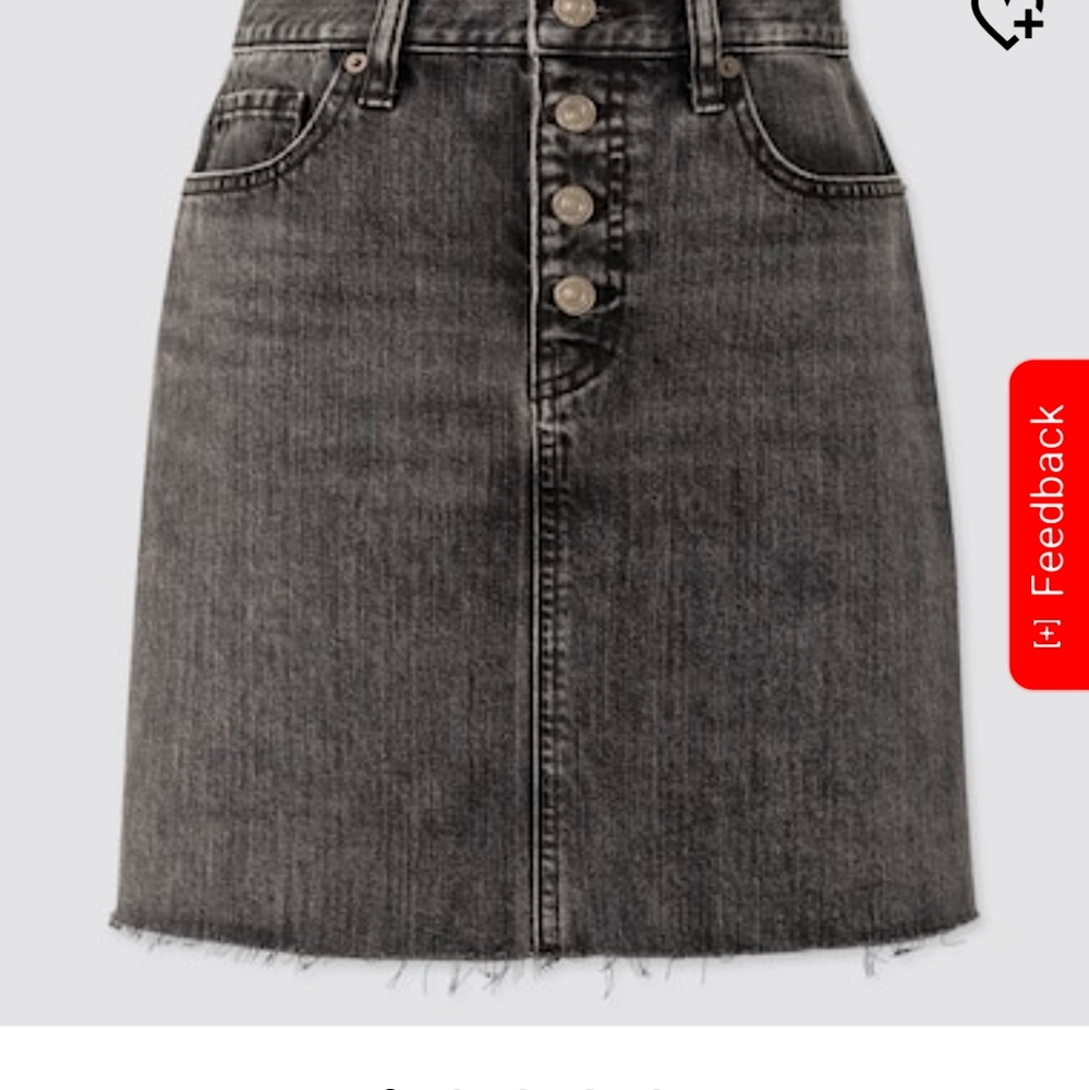 Black Denim Skirt